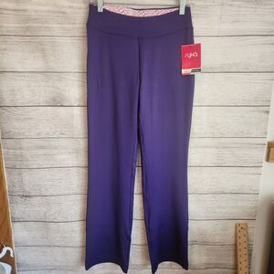 Ryka XS NWT Purple Yoga Pants Athleisure Flare High Rise Lounge Chic